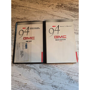 1994 GMC Sonoma Truck Owners manual book With Folder